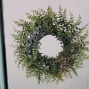 Green leaf wreath 14 inch